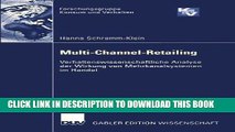 [Download] Multi-Channel-Retailing: Verhaltenswissenschaftliche Analyse der Wirkung von