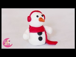 Pâte à modeler Le bonhomme de neige de Noël