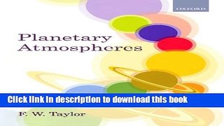 Read Planetary Atmospheres  Ebook Free