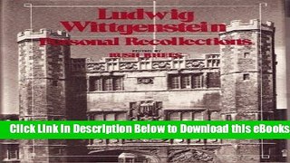 [Download] Ludwig Wittgenstein: Personal Recollections Free Ebook