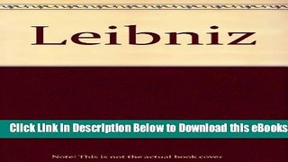 [Reads] Leibniz: An Introduction Online Books