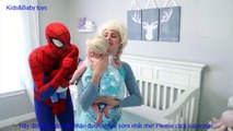 Người nhện và Nữ hoàng băng giá Elsa - Cuộc sống hàng ngày cùng joker, huk bọn trẻ chơi đùa