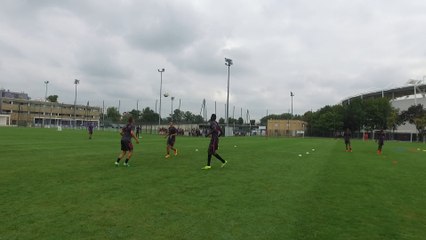 L'échauffement ludique des Violets