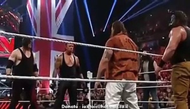 The Undertaker Kane VS Wyatt family Full Fight - WWE Raw 11 9 15 HD