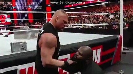 Brock lesnar most powerfull moments in WWE Raw