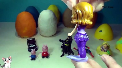 Bóc trứng đất nặn Play-doh, người nhện, công chúa tóc mây 2016