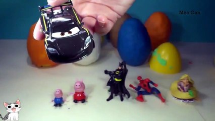 Bóc trứng đất nặn Play-doh, người nhện, công chúa tóc mây 2016