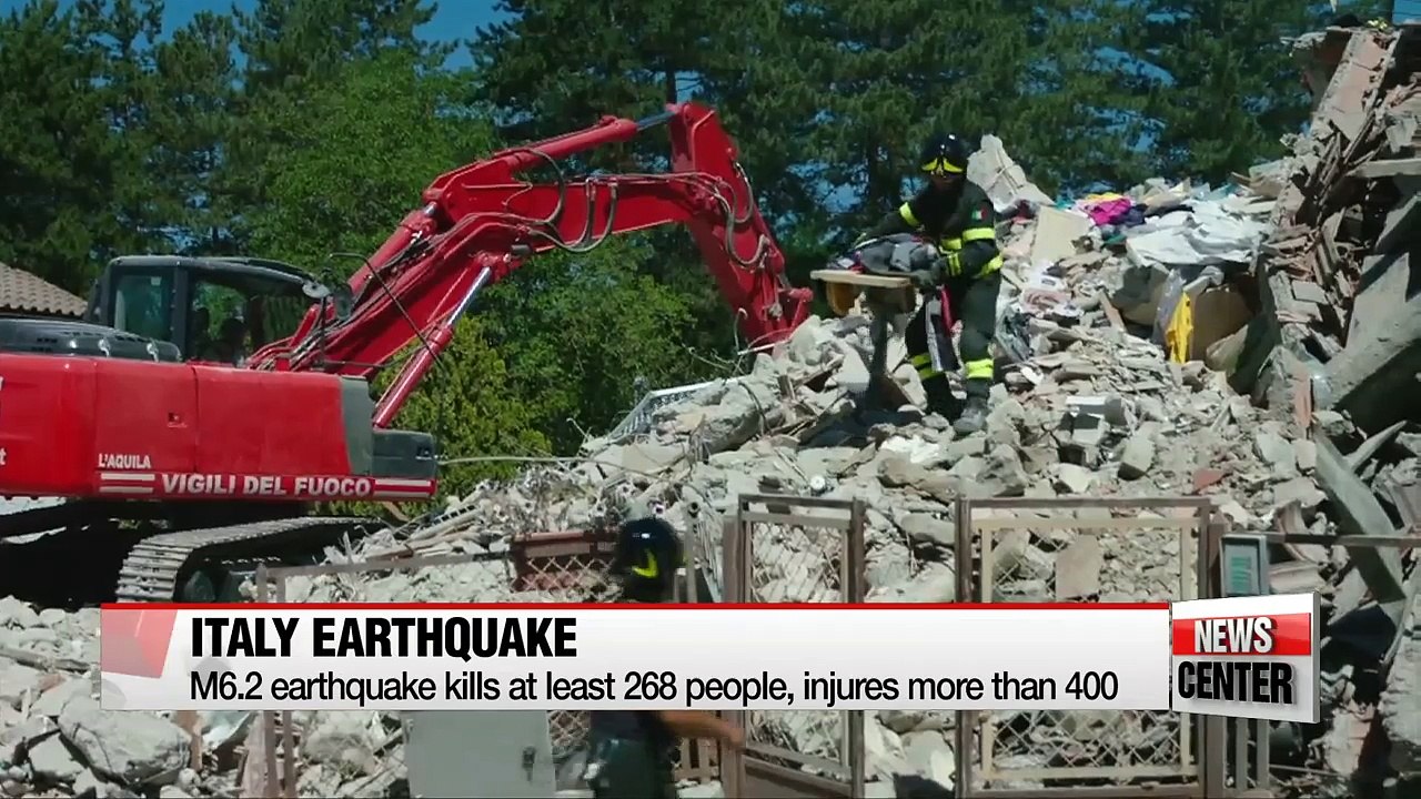 Death toll from earthquake in Italy continues to rise, at least 267 dead and over 400 injured