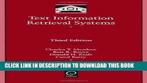 New Book Text Information Retrieval Systems