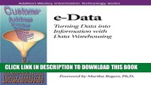 New Book e-Data: Turning Data Into Information With Data Warehousing