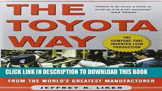 Collection Book The Toyota Way: 14 Management Principles from the World s Greatest Manufacturer