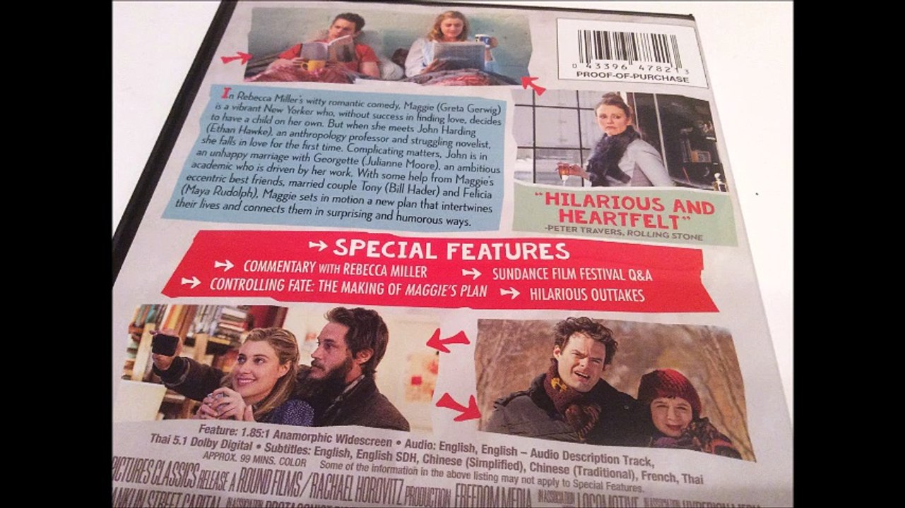 Critique DVD Maggie's Plan