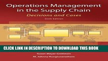 [Download] Operations Management in the Supply Chain: Decisions and Cases (McGraw-Hill/Irwin