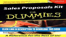 New Book Sales Proposals Kit For Dummies