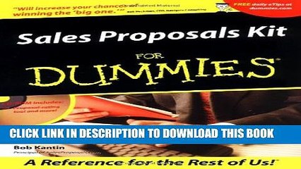 Download Video: New Book Sales Proposals Kit For Dummies