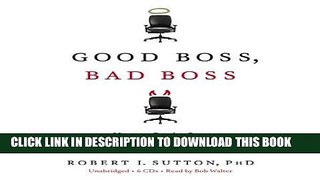 Collection Book Good Boss, Bad Boss: How to Be the Best... and Learn from the Worst