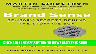 New Book BRAND sense: Sensory Secrets Behind the Stuff We Buy