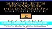 Collection Book Secrets of Power Persuasion for Salespeople (Inside Secrets from a Master