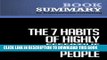 Collection Book Summary: The 7 Habits of Highly Effective People - Stephen R. Covey: An Approach