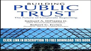 Collection Book Building Public Trust: The Future of Corporate Reporting