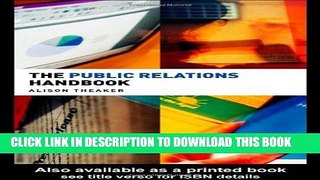 New Book The Public Relations Handbook (Media Practice)