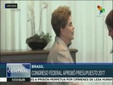 Brasil: Congreso aprueba presupuesto 2017 propuesto por Temer