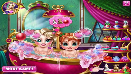 Baby Anna and Elsa Bath Game - Frozen Video Games For Girls