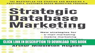 Collection Book Strategic Database Marketing 4e:  The Masterplan for Starting and Managing a