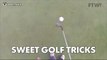 Coach shows off some insane golf trick shots