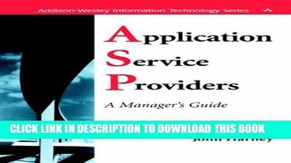 Collection Book Application Service Providers (ASPs): A Manager s Guide