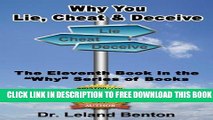New Book Why You Lie, Cheat   Deceive Book 11: Lying and Deception (
