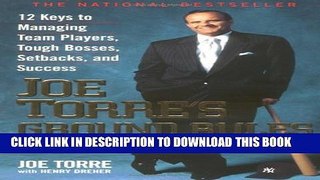 Collection Book Joe Torre s Ground Rules for Winners: 12 Keys to Managing Team Players, Tough