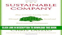 New Book The Sustainable Company: How to Create Lasting Value through Social and Environmental