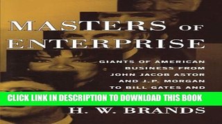 New Book Masters of Enterprise