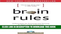 Collection Book Brain Rules: 12 Principles for Surviving and Thriving At Work, Home, and School
