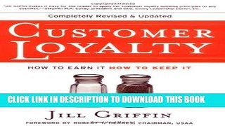 New Book Customer Loyalty: How to Earn It, How to Keep It