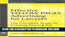 Collection Book Effective Yellow Pages Advertising for Lawyers: The Complete Guide to Creating