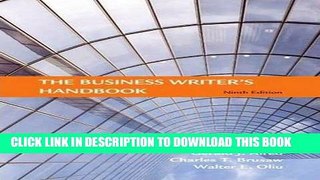 New Book The Business Writer s Handbook