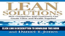 New Book Lean Solutions: How Companies and Customers Can Create Value and Wealth Together