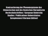 [PDF] Kontrastierung der Phonemsysteme des Chinesischen und des Deutschen (EuropÃ¤ische Hochschulschriften