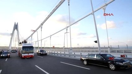 3-Cumhurbaşkanı Erdoğan Yavuz Sultan Selim Köprüsü'nü Geçti 2