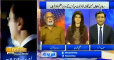 Verbal fight between Haroon Rasheed and Habib Akram over supporting Altaf Hussain speech by Habib Akram