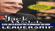 Collection Book Jack Welch on Leadership: Abridged from Jack Welch and the GE Way: Abridged from