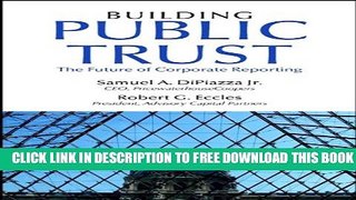 New Book Building Public Trust: The Future of Corporate Reporting