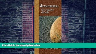 READ FREE FULL  Microeconomics: Theory and Applications with Calculus 1st (first) edition  READ