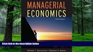 Must Have  Managerial Economics  READ Ebook Full Ebook Free
