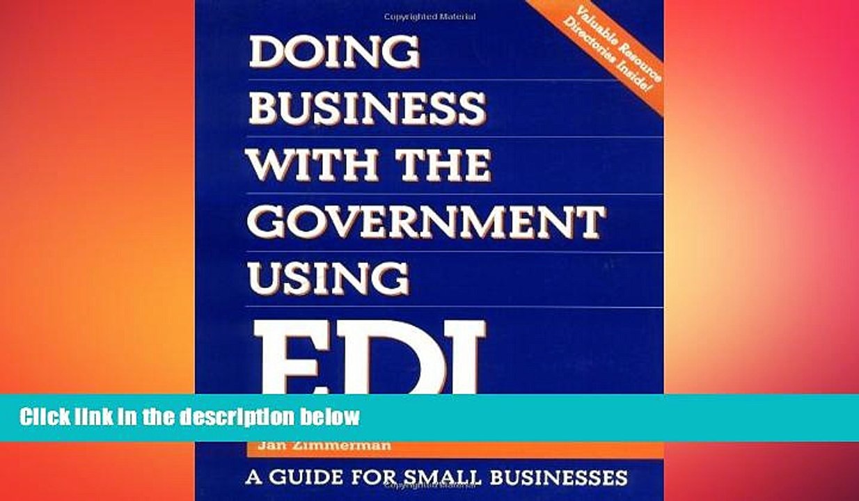 READ book  Doing Business with the Government Using EDI: A Guide for Small Businesses