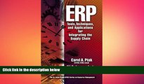 READ book  ERP: Tools, Techniques, and Applications for Integrating the Supply Chain  FREE BOOOK