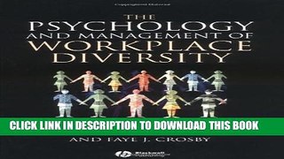 New Book The Psychology and Management of Workplace Diversity