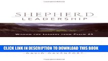 Collection Book Shepherd Leadership: Wisdom for Leaders from Psalm 23